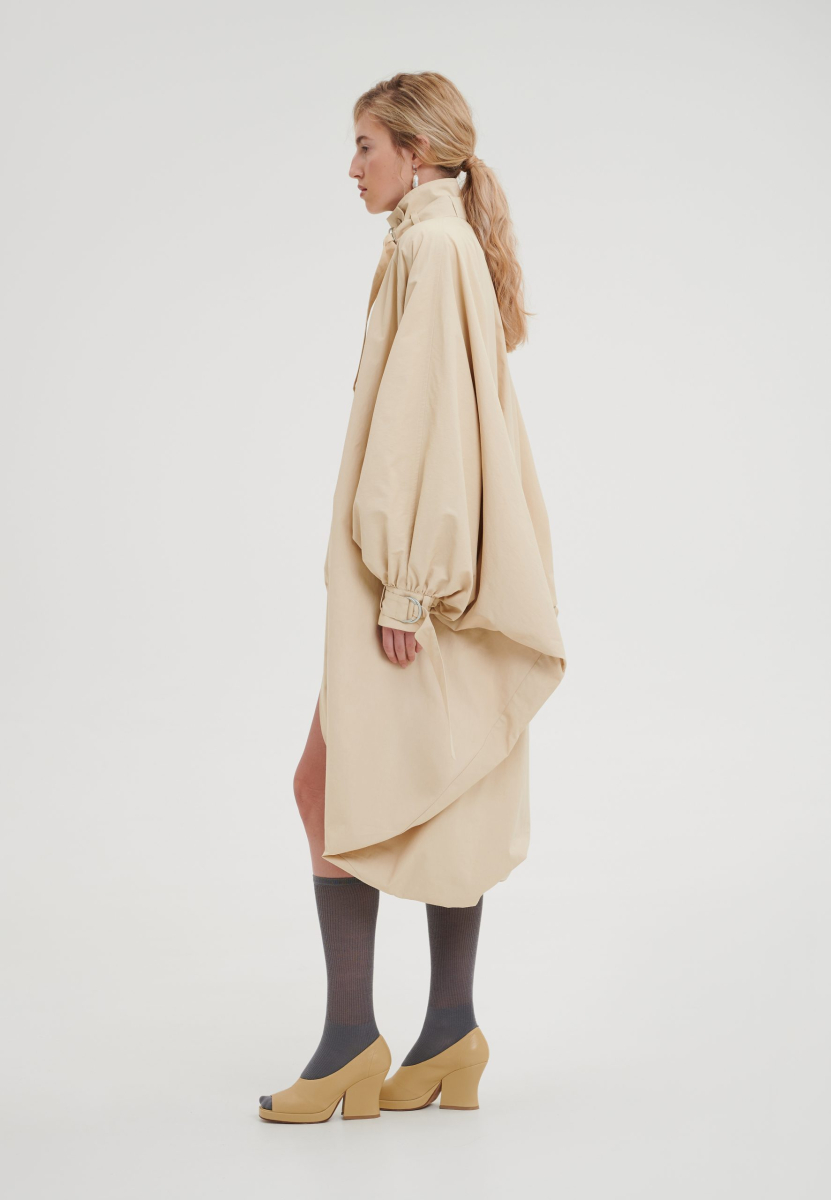 Тренч шарообразной формы CHUBA, цвет: бежевый,  купить онлайн