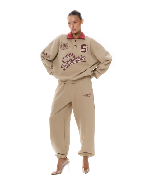 Свитшот-поло College S Suborbia, цвет: BEIGE, 05653 купить онлайн