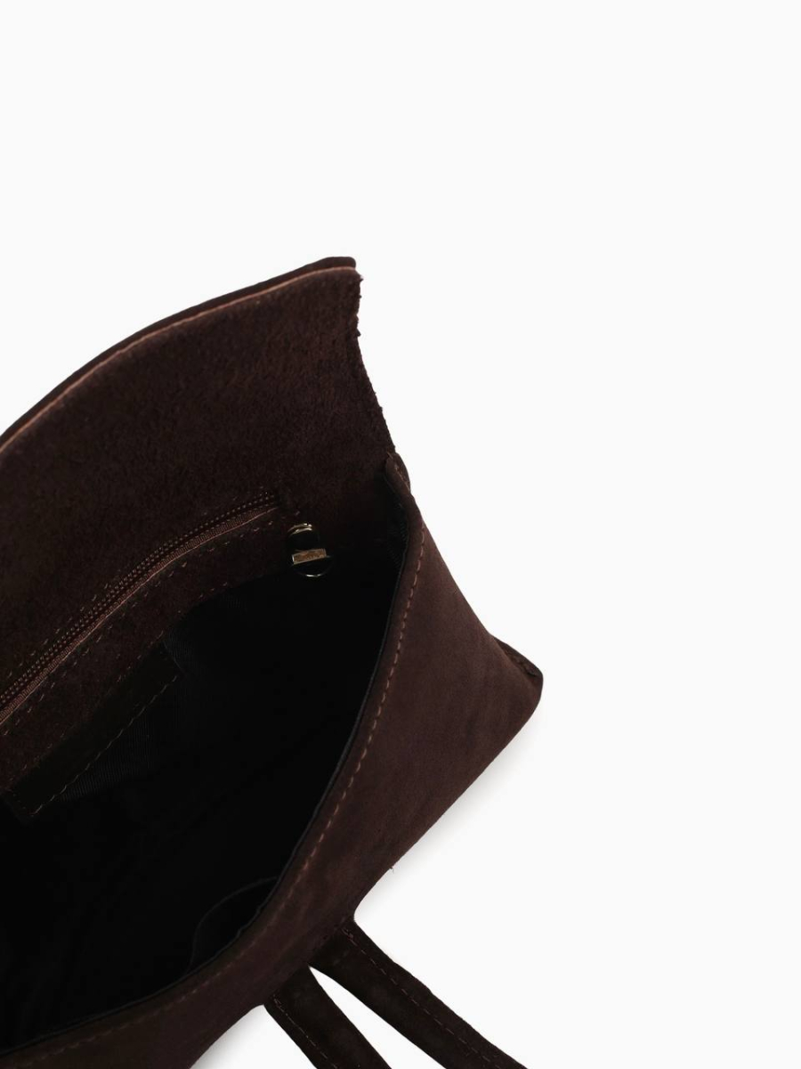 Сумка Мишель LUNAVERA, цвет: замша темный шоколад J-704-PHR 7058 купить онлайн