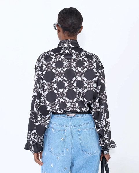 Сорочка SATIN PATTERN GRAY ASIA ST 71, цвет: серый, Ast71.shirt-satin-pattern-gr купить онлайн