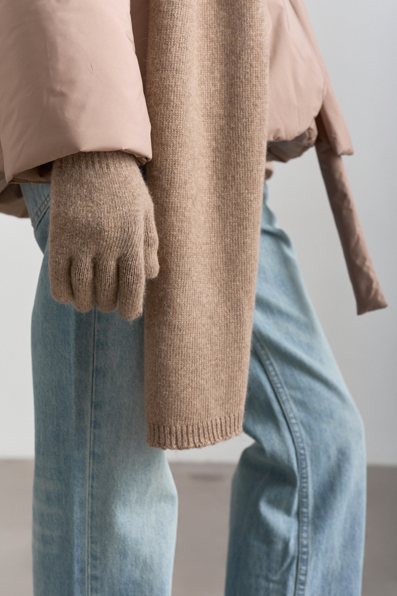 Перчатки с шерстью Ricoco, цвет: капучино 6087/2 купить онлайн