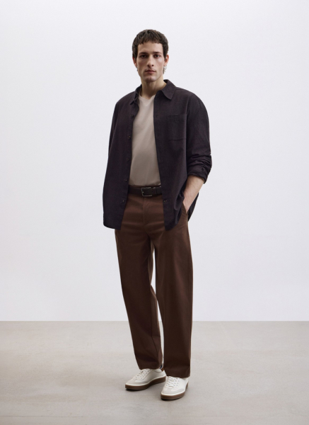 Прямые брюки из испанского хлопка