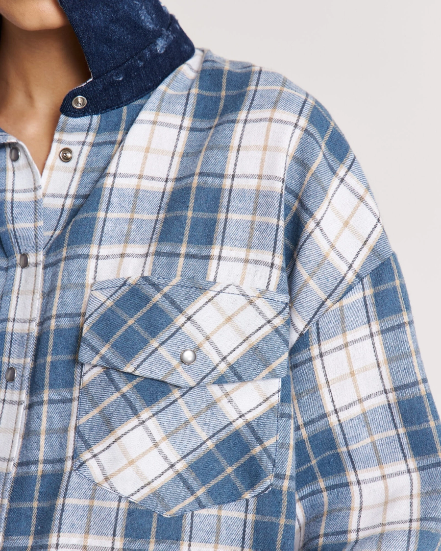 Рубашка в клетку BLUE