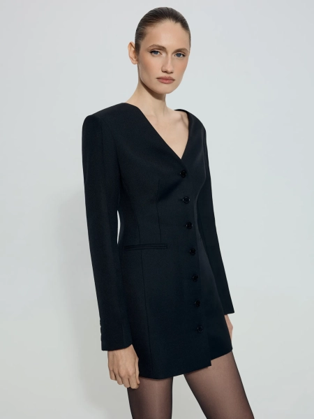 Платье с вырезом на спине ANNA PEKUN, цвет: Черный,  купить онлайн