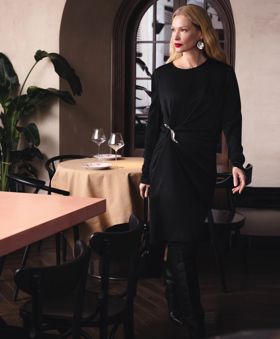 Платье прямое миди GLVR, цвет: Черный, 225G31GAC2509 купить онлайн