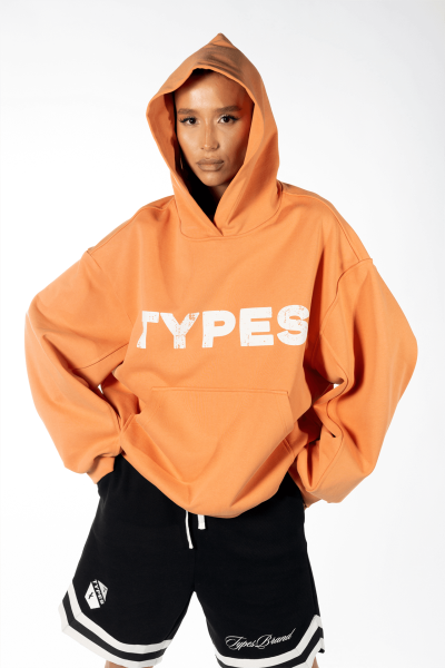 Худи Vintage Logo types, цвет: оранжевый,  купить онлайн