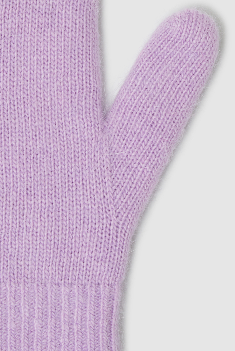Варежки из ангоры Mankova, цвет: Лиловый SH031 купить онлайн
