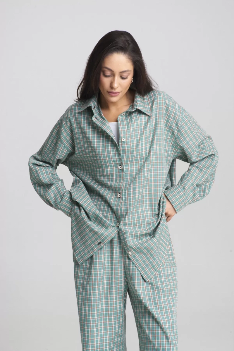 Костюм Summer в клетку Turquoise Erist store, цвет: бирюзовый НФ-00002464 |новая коллекция купить онлайн