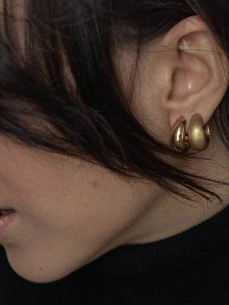 Серьги Hollywood Satin Gold