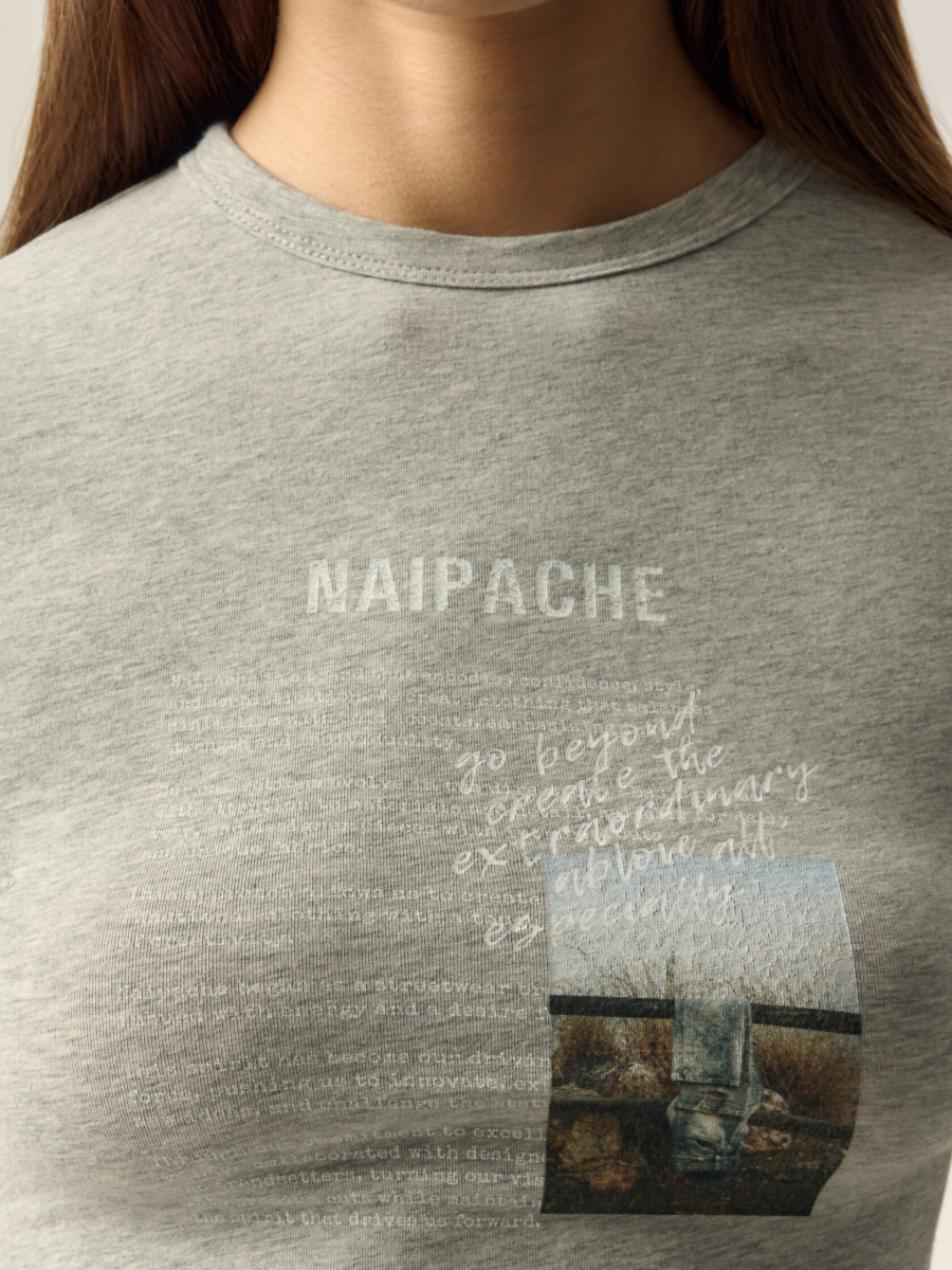 Футболка BRASHÉ NAIPACHE, цвет: серый,  купить онлайн