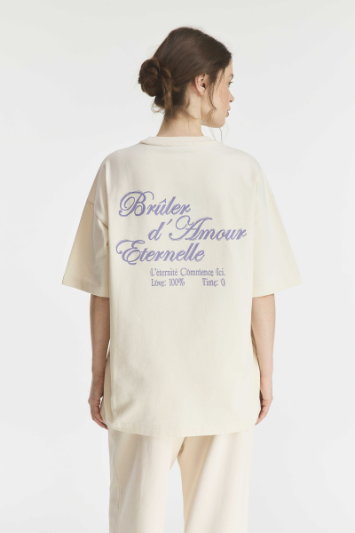 Футболка T-Shirt "Cent pour cent" Brûler d'Amour, цвет: Milk, BR202506DE01MIL00 купить онлайн