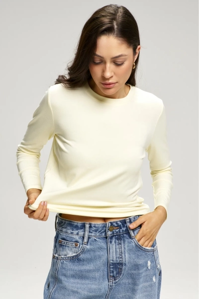 Лонгслив Base Butter Erist store, цвет: бежевый, НФ-00003132 купить онлайн