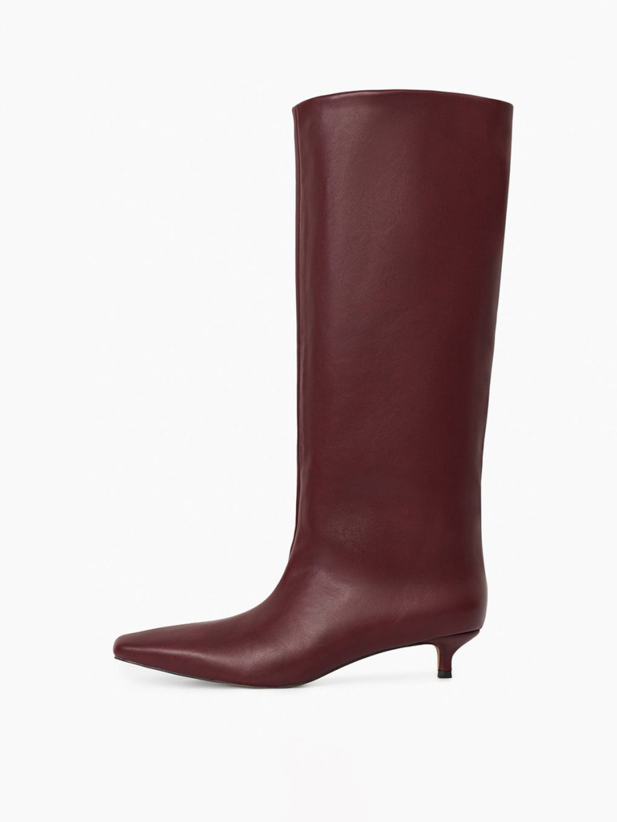 Сапоги из экокожи