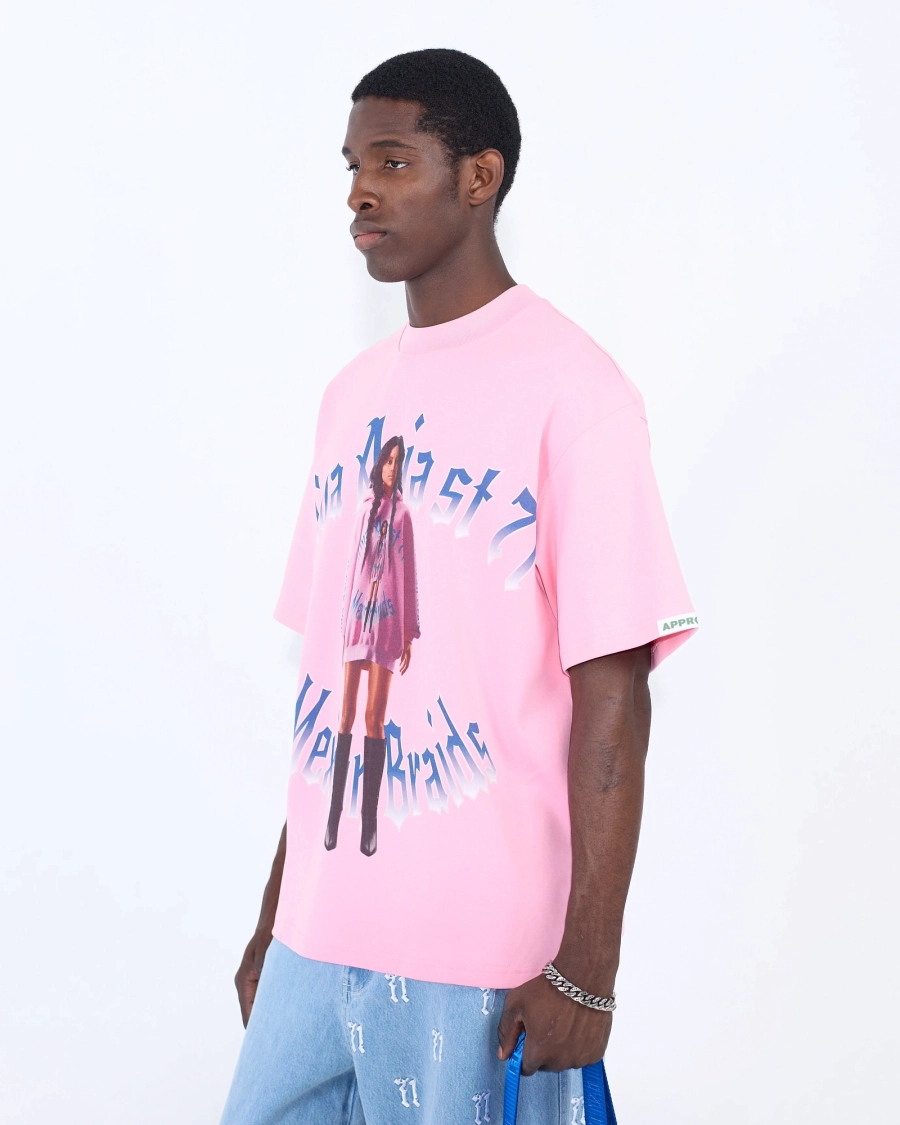 Футболка MEXICAN BRAIDS PINK ASIA ST 71, цвет: розовый, Ast71.tt-braid-pink купить онлайн