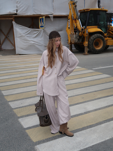 Рубашка "EASE" MIARTLAND, цвет: бежевый, НФ-00000757 купить онлайн