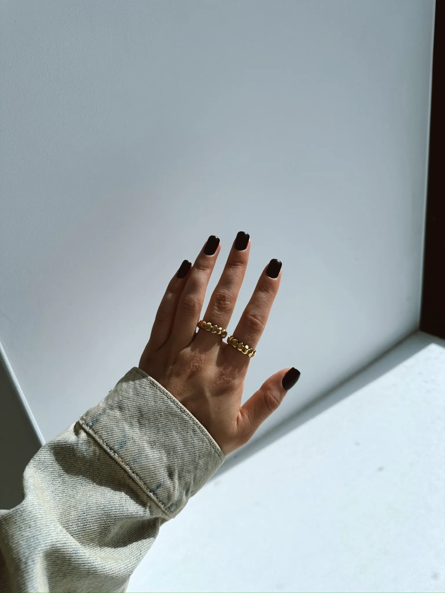 Серебряное кольцо «Цыпа» мини gold