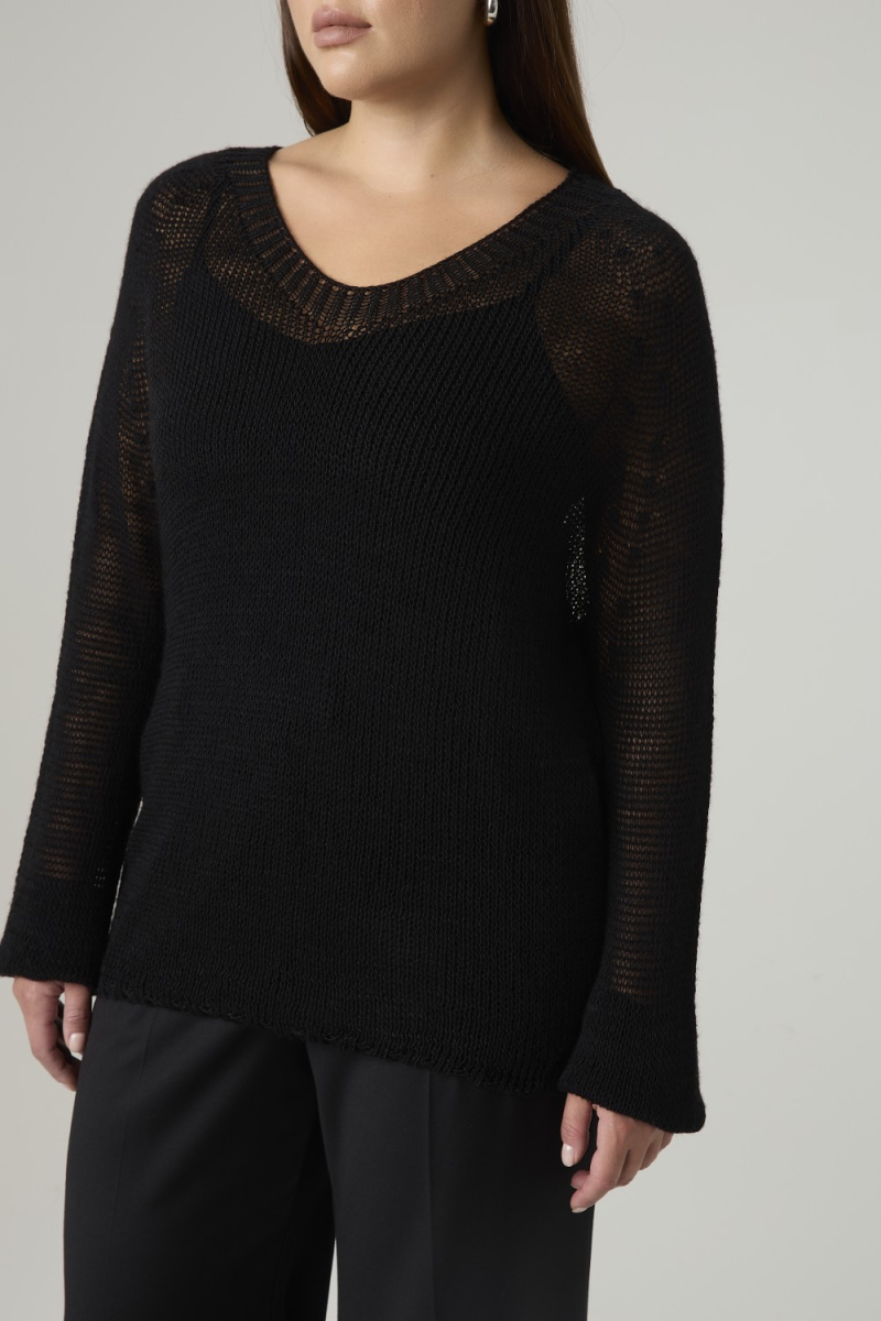 Джемпер вязаный "паутинка" 4forms, цвет: Черный, 65493 купить онлайн