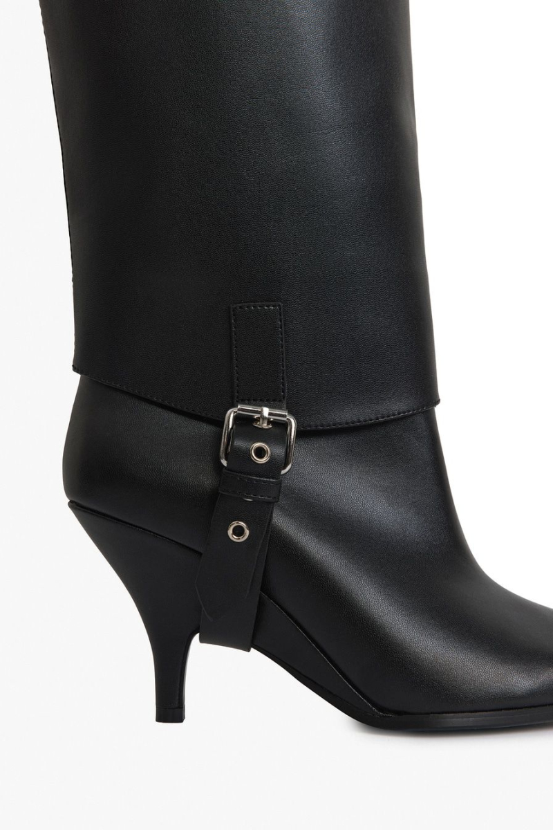 Ботфорты с отстегивающимся голенищем Lera Nena, цвет: Черный LNU.407.18097.900 купить онлайн