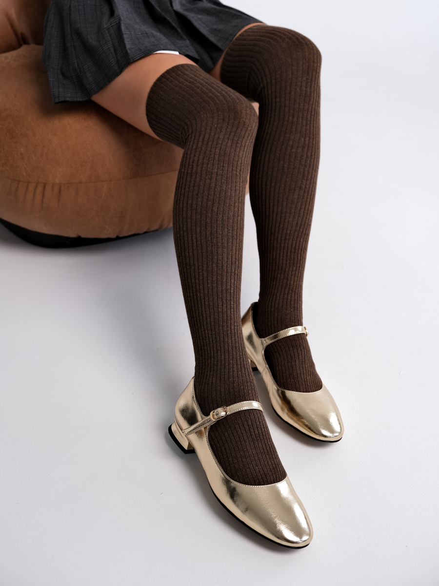 Гольфины классика TENDEN, цвет: коричневый WGF20/08-коричневый купить онлайн