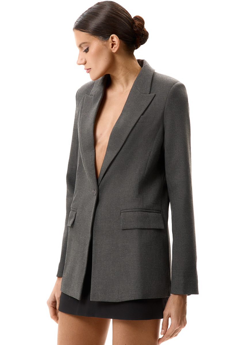 Жакет-оверсайз SODAMODA, цвет: серый,  купить онлайн