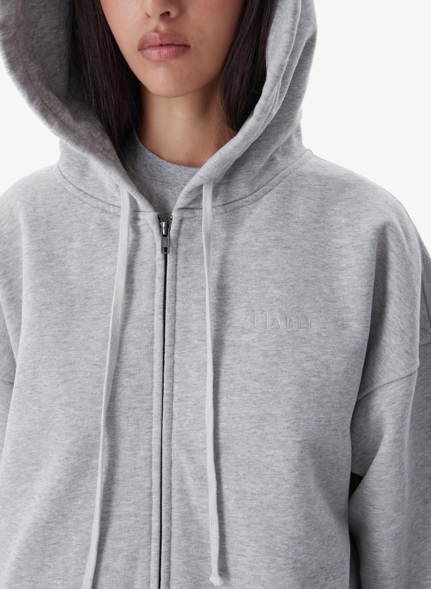 Худи zip UNIFORM FABLE, цвет: серый, HDZP-FBL-NFRM-GRMLNG купить онлайн