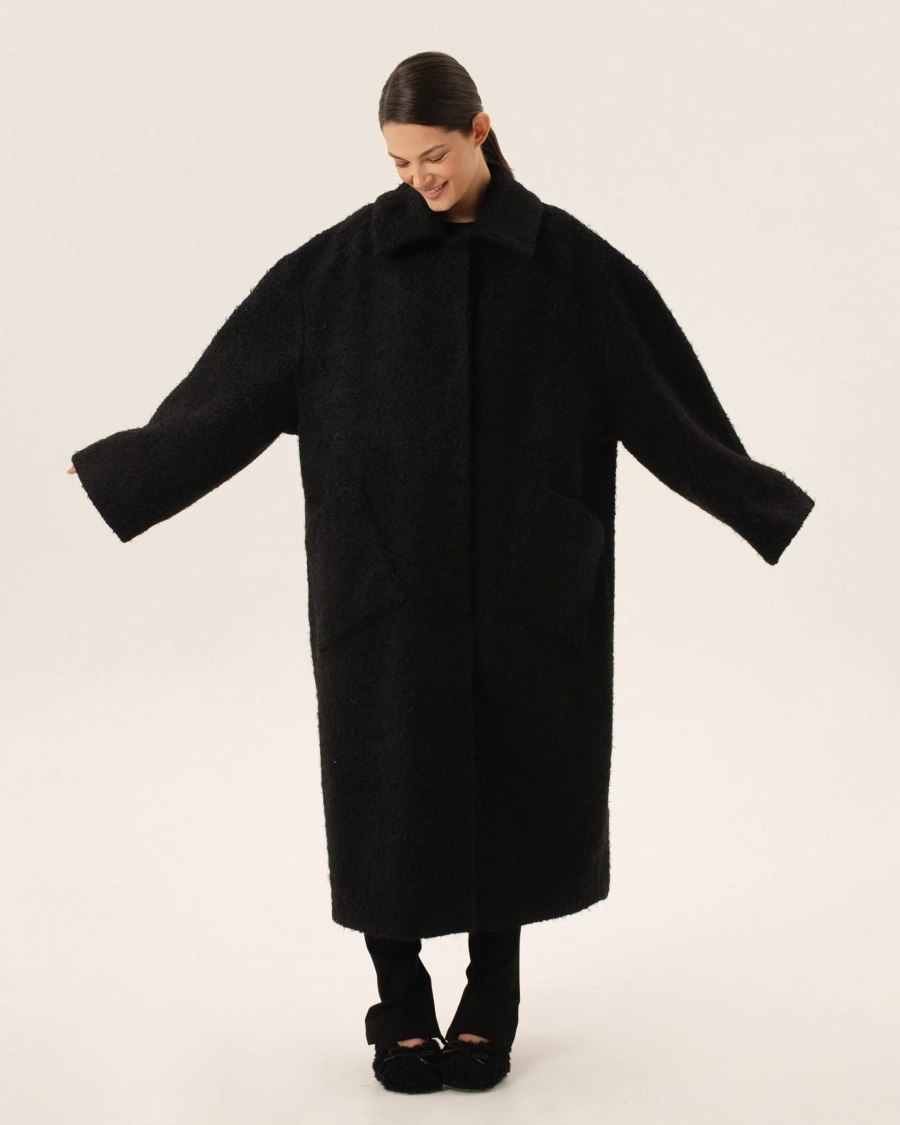 Пальто BLACK Anmuse, цвет: Черный, FUR24W112-BLC купить онлайн