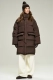Пуховик удлиненный Brown Erist store, цвет: коричневый, НФ-00002830 купить онлайн