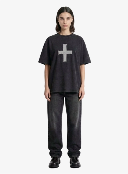 Футболка с принтом F | ABLE, цвет: Черный, TSHRT-FBL-CRX-RLXD-BLCK купить онлайн