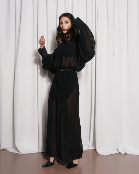 Рубашка BLACK MIRAGE YONS, цвет: Черный, YO-774 купить онлайн