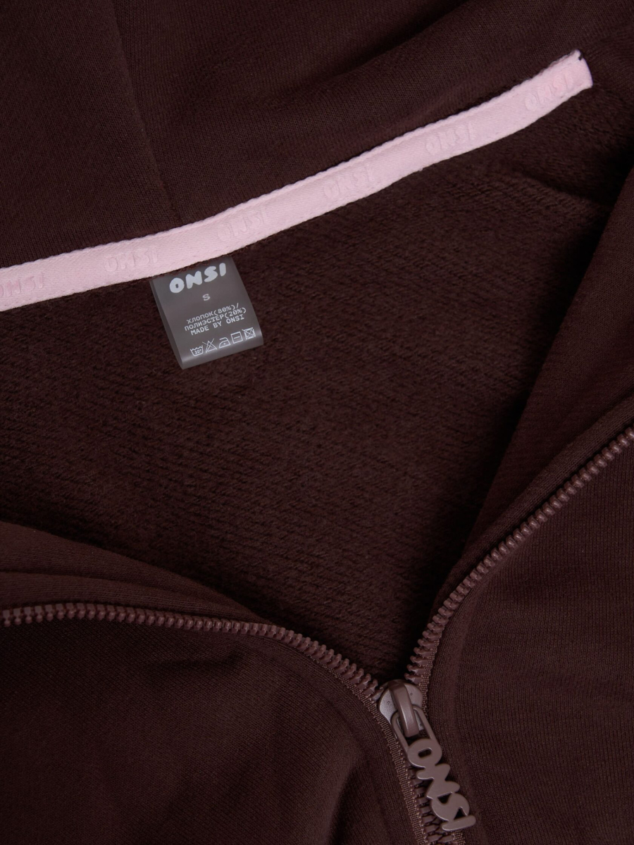 Zip Худи утепленное ONSI, цвет: chocolate,  купить онлайн