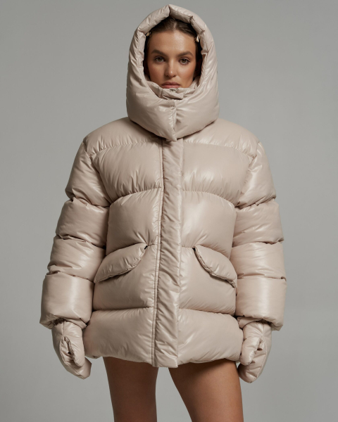 Пуховик PUFF BAIKAL SOFT LATTE YONS, цвет: бежевый, YO-711 купить онлайн