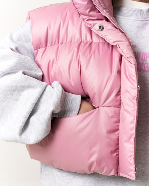 Жилет BIB PINK YONS, цвет: розовый,  со скидкой купить онлайн