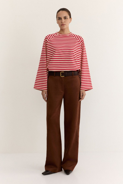 Лонгслив из смесового хлопка TOPTOP, цвет: красный с принтом, TT.025.19305.321.03037 купить онлайн