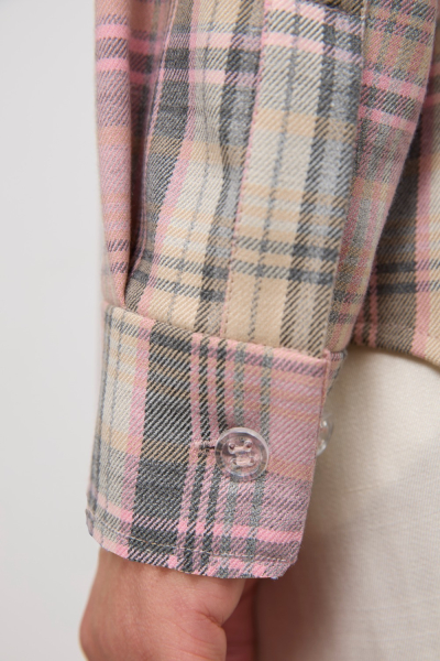 Рубашка в клетку 4forms, цвет: розовый, 00020151 купить онлайн