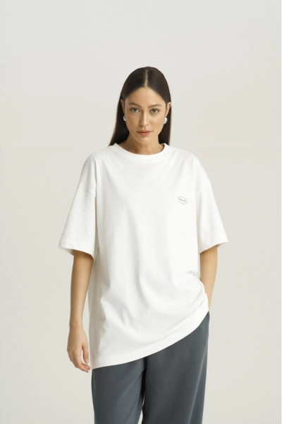 Футболка WEEKEND MOOD White/Cream Erist store, цвет: белый НФ-00001176 со скидкой купить онлайн