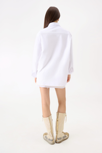 Рубашка match oversize NIKONOROVA, цвет: WHITE, УТ-0000105 купить онлайн