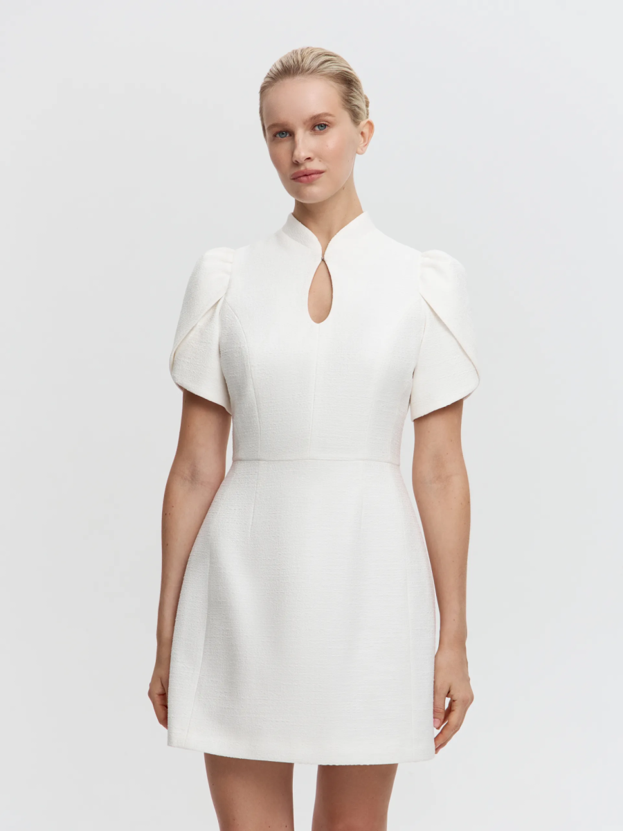 Платье-мини из твида