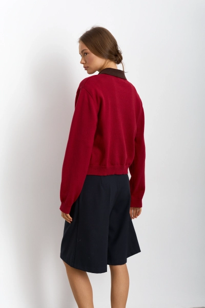 Свитер baby cotton Ricoco, цвет: ягодный, 6088/4 купить онлайн