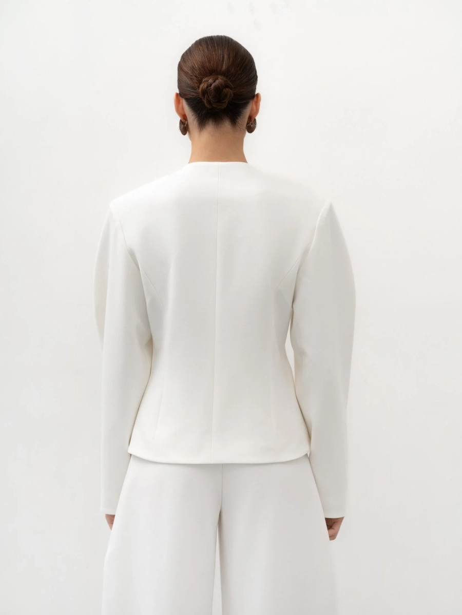 Жакет приталенный TRES, цвет: молочный, НФ-00002731 купить онлайн