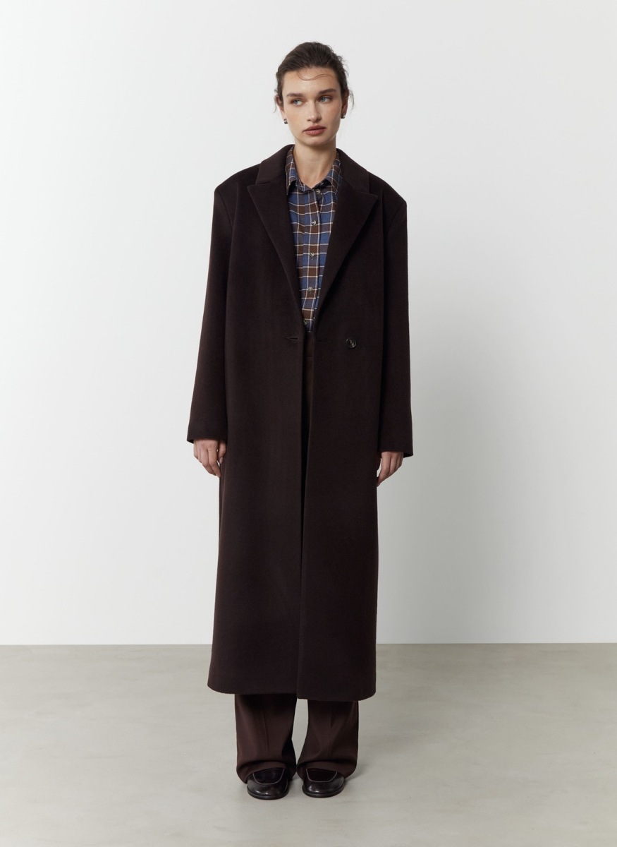 Пальто прямого силуэта с поясом ALL WE NEED, цвет: коричневый, 2608W5176-19 купить онлайн