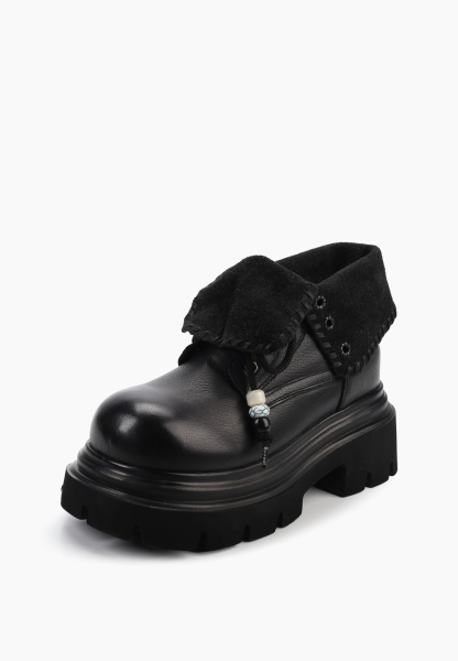 Ботинки на тракторной подошве SBALO, цвет: Черный SFM104 купить онлайн