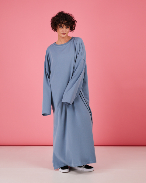 Платье-лонгслив TABOO, цвет: голубой, DrLong-Ws купить онлайн
