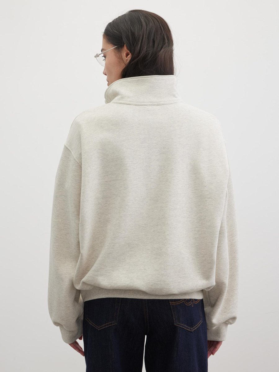 Толстовка футер с вышивкой Chaika, цвет: серый-меланж, SS26HO03-115 купить онлайн