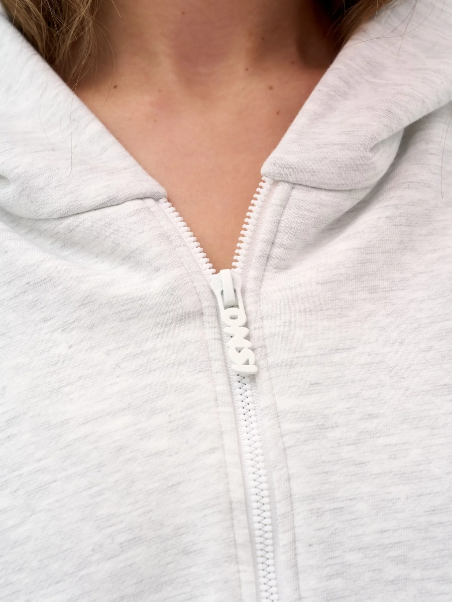 Худи на молнии ONSI, цвет: светлый меланж,  купить онлайн