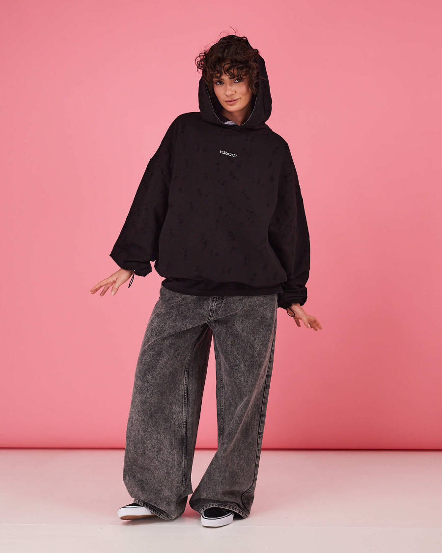 Табуха с затяжками рванка TABOO, цвет: Черный, TsZ06 купить онлайн