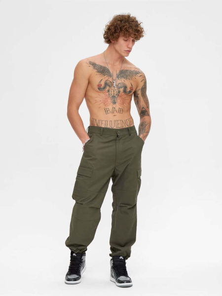 Брюки-карго FRHT, цвет: олива, PCRGPOLV купить онлайн