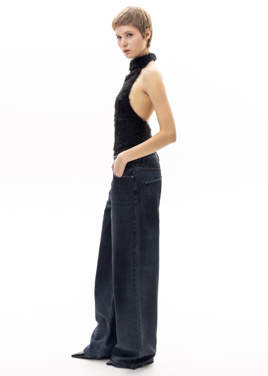 Джинсы dirty baggy ASYA SEMYONOVA, цвет: синий, 00-00002568 купить онлайн