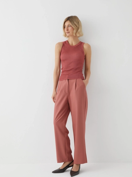 Брюки укороченные Marou, цвет: розовый,  купить онлайн