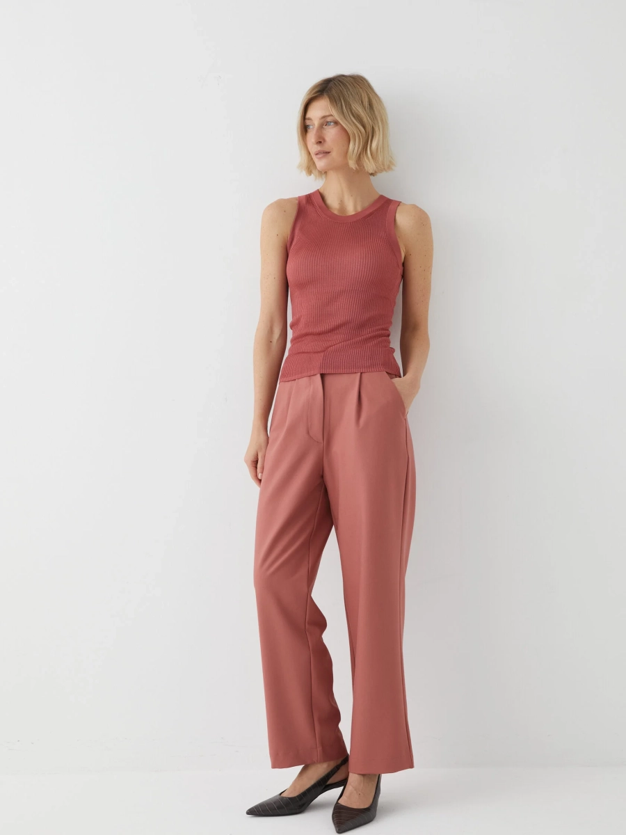 Брюки укороченные Marou, цвет: розовый,  купить онлайн