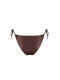 BELLA Brown Leather | Классический низ на завязках с кольцами